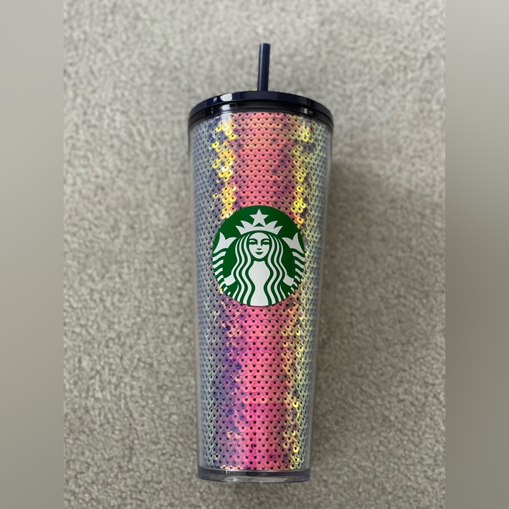 Sequined Starbucks Venti Tumbler